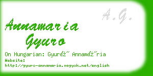 annamaria gyuro business card
